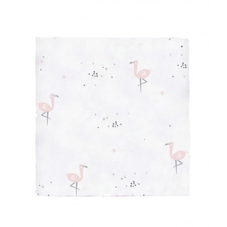 Muselina Bambú Flamingo de Bimbidreams