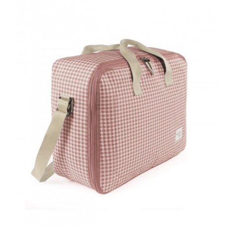 Maleta de Walking Mum I Love Vichy rosa